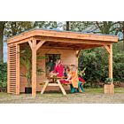 Overkapping Zoutelande Red Class Wood DHZ bouw 400x333cm