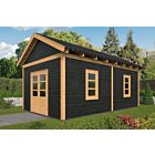Overkapping zadeldak Hamar XL 678x445 cm type 4 met zwarte wanden