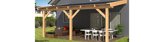 Een houten veranda voor aan uw huis